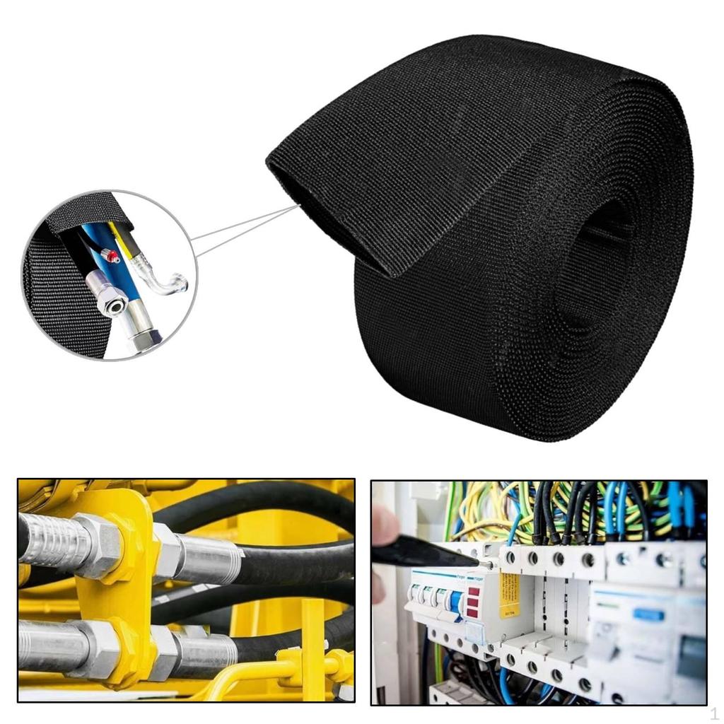 Hydraulic Hose Protector Sleeve Cover Accessory Versatile Flexible Easy To Install 8M Cutting Wire