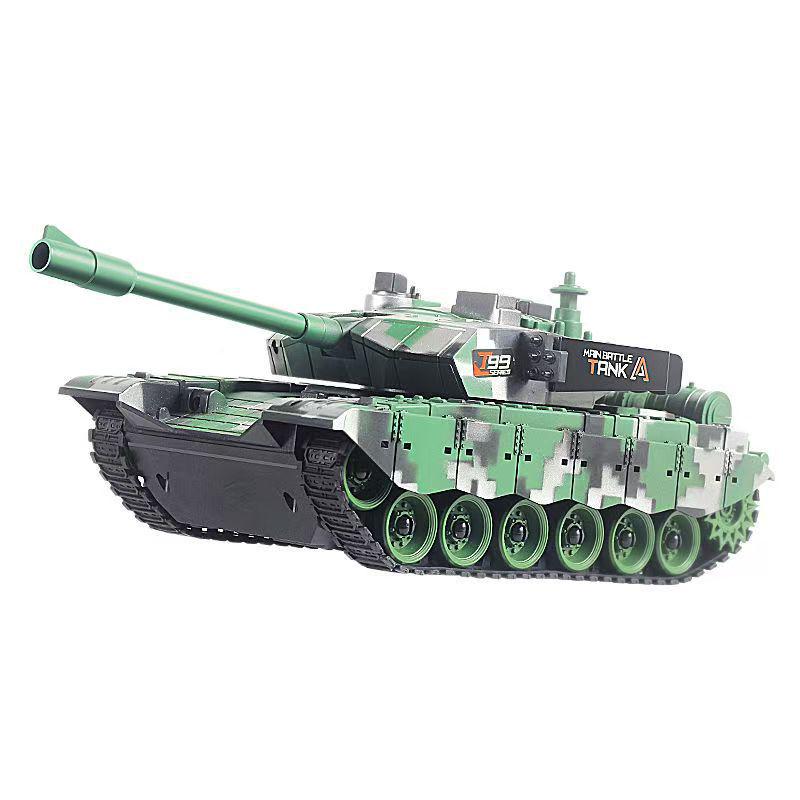 Rechargeable Action Remote Control Tank Car for Kids with Firing Cannon Model