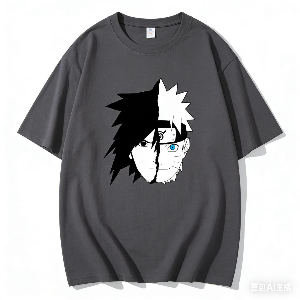2026 Summer New Arrival Naruto Print Pure Cotton TShirt Unisex Naruto Sports TShirt Casual Loose Fit