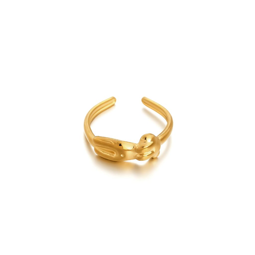 Anello da donna alla moda in 1 pezzo Anello da donna Anello in metallo Anello lucido Anello in metallo Regalo per le vacanze