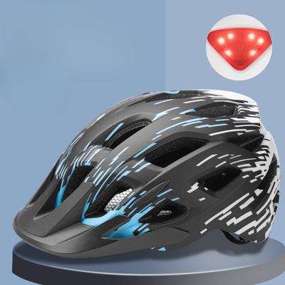Bicycle Helmet Integrated Molding Off-road Mountain Road Bike Riding Takeaway Helmet with Tail Light