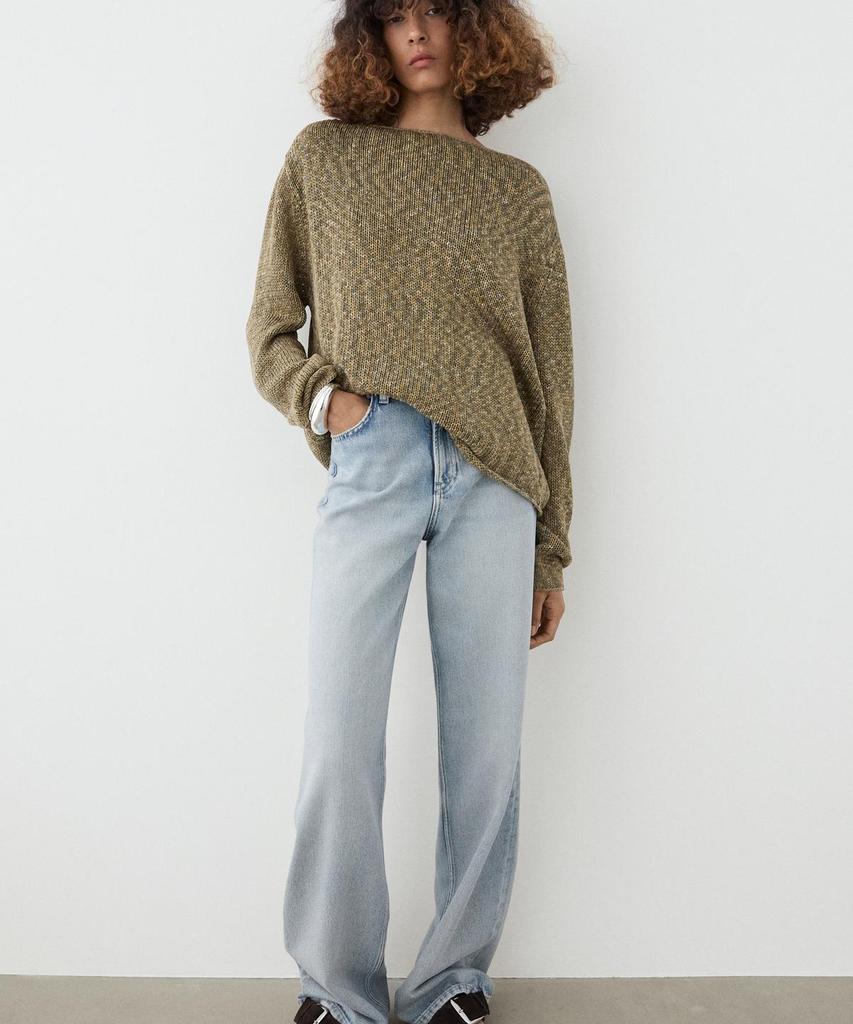 Masimodutti Cotton Boat Neck Sweater