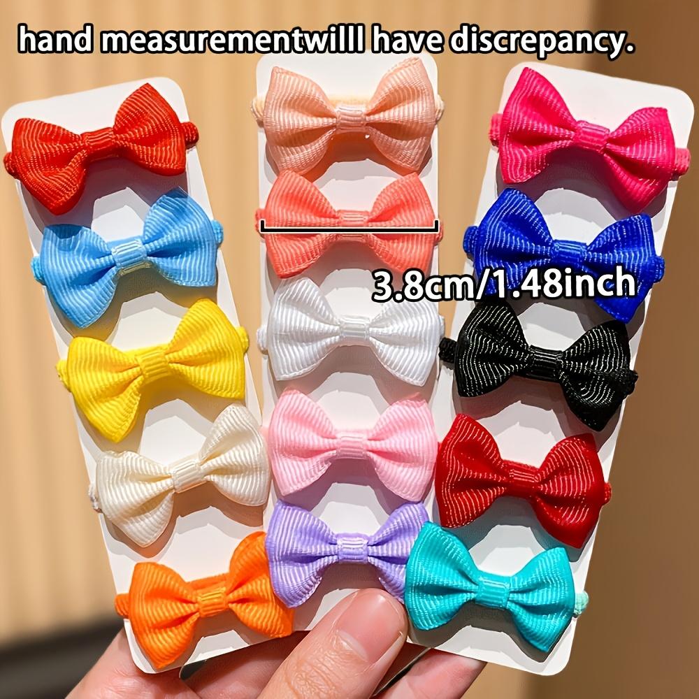 24pcs Sweet Random Children's Hair Ties with Butterfly Knots Perfect Gift Accessory for Girls Suitable for School Outdoor