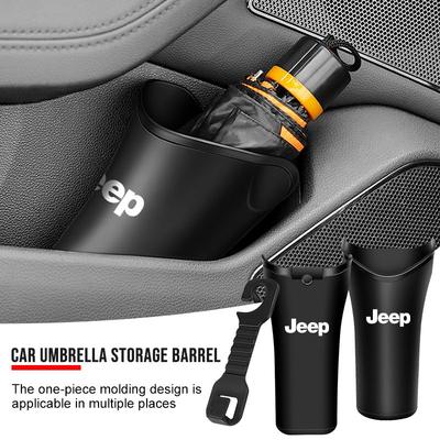 Car Styling Car Storage Box Umbrella Garbage Organizer Bucket For Renegade Compass Wrangler JK Patriot Grand Cherokee XJ SRT Trail Hawk
