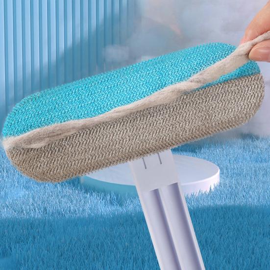 Pet Hair Removal Brush 4-in-1 Washable Lint Cleaner Reusable Long Handle Dog And Cat Hair Remover for Couch Carpets Clothes Car Seat