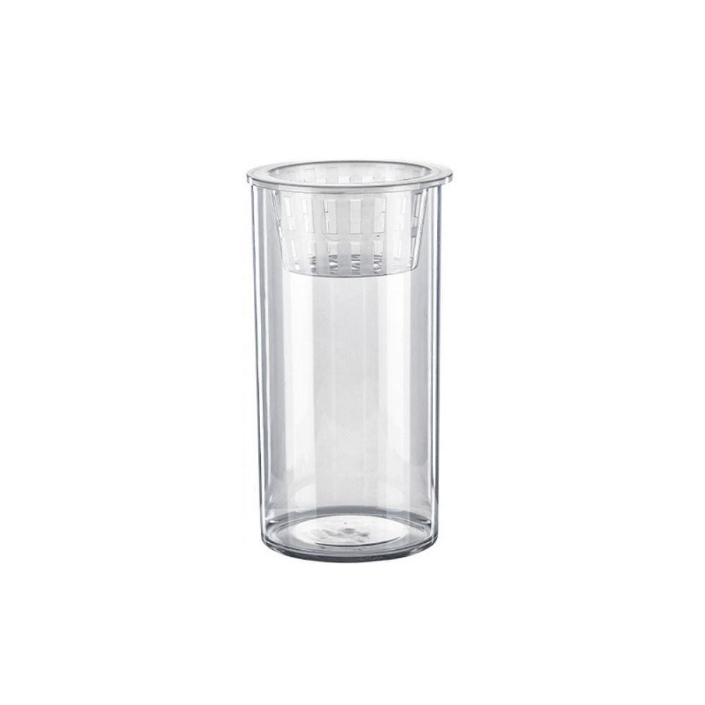 Cylinder Hydroponic Planter Vase Transparent Hydroponic Fish Tank  for Fish Green Plant