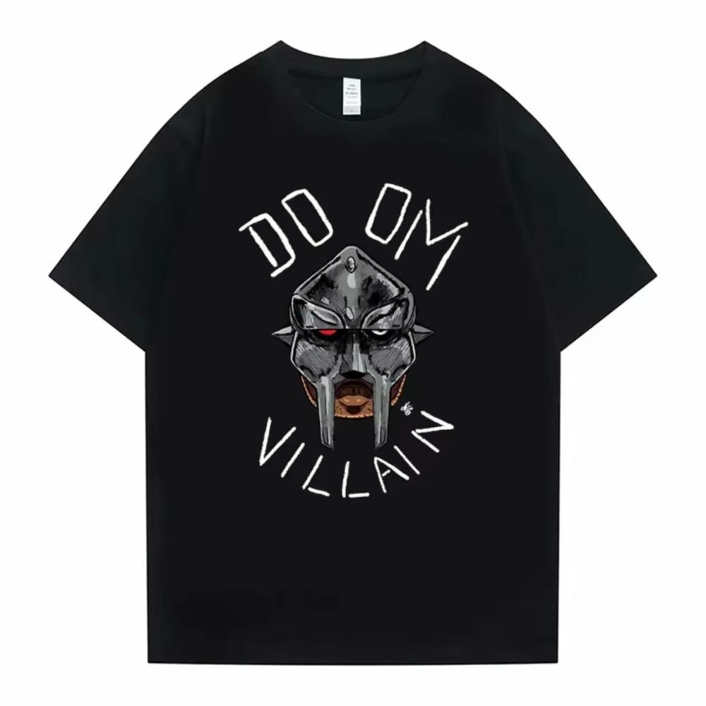 Sänger Mf Doom Madlib Madvillain Doppelseitiges Grafik Baumwoll T-Shirt Oberteile Männlich Hip Hop T-Shirt Männer Frauen Fleece Baumwoll T-Shirts