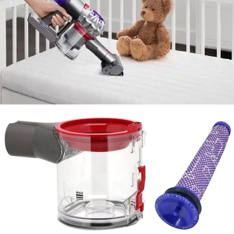 Dyson V7 For V8 Sv10 Sv11 Dust Container Bucket Filter Element Home Cleaning