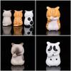 Pet Cat Cake Decoration Figurine Model Toys Kawaii Distressful Kitten Cat Figure Mini Animals Home Ornament Kid Xmas Gift Crafts