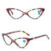 Moda mujer gafas de lectura tipo ojo de gato hombres presbicia anti luz azul gafas