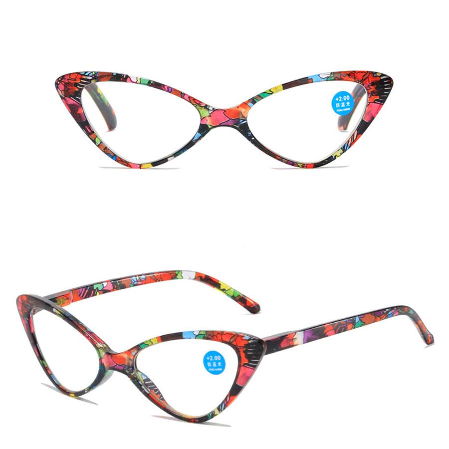Moda mujer gafas de lectura tipo ojo de gato hombres presbicia anti luz azul gafas