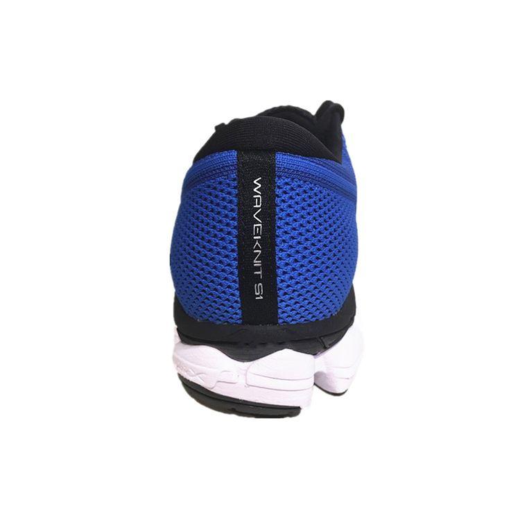 Mizuno Waveknit S1 Pohodlné Síťované Tlumící Odolné Prodyšné Boty na Běh s Nízkým Svrškem Unisex tenisky Modrá Černá J1GC182510