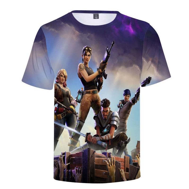 Best Tshirts 3d Video Game Battle Short Breathable Sleeved
