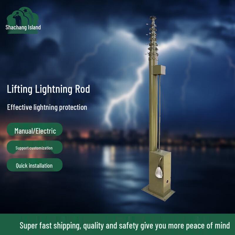 Shachangbing Portable Electric Retractable Lightning Rod