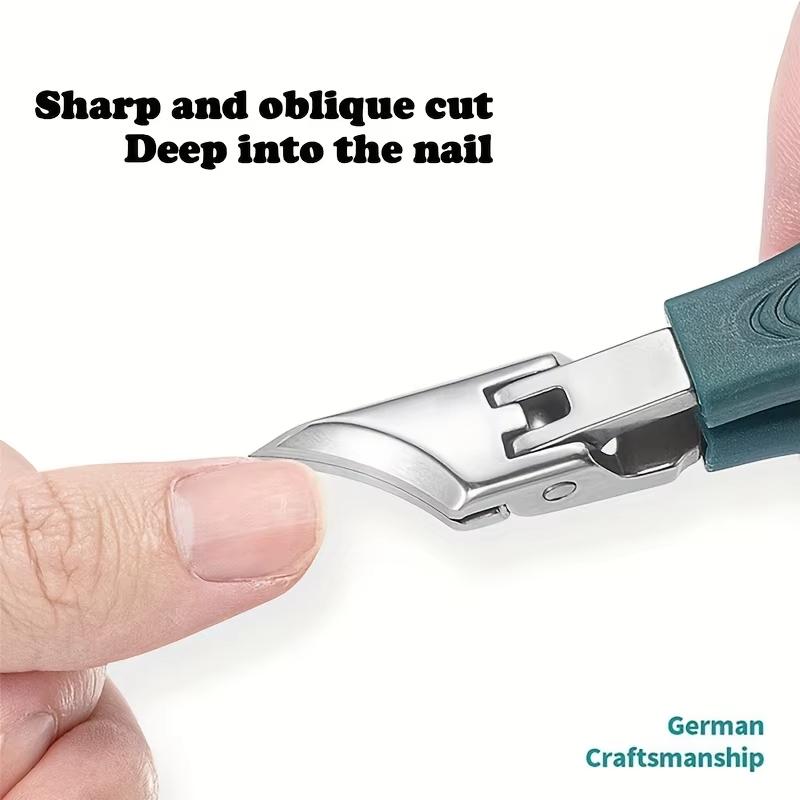25° Slant Edge Nail Clipper Anti-Splash Cuticle Remover Professional Eagle Beak Oblique Toe Nail Trimmers Manicure Pedicure Tool