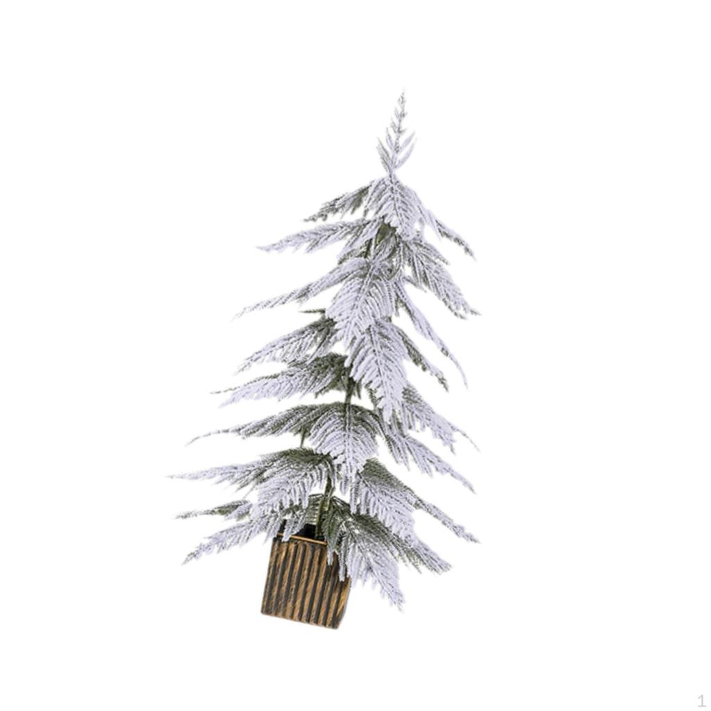 Elegant Snowy Christmas Tree for Home Decor