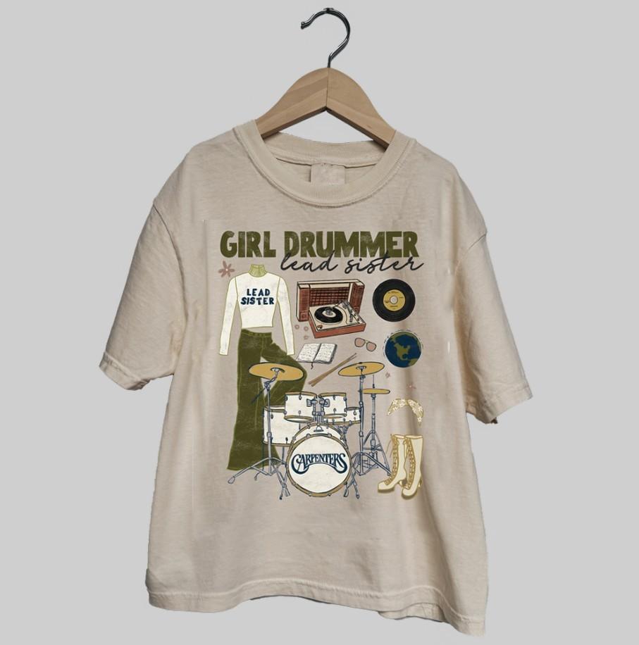 Karen Carpenter Girl Drummer Sand T-Shirt Unisex All Size MC962 M