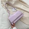 Simple Shoulder Bag For Women PU Leather Armpit Bag Solid Color Lady Handbag Casual Girls Small Square Bag sac