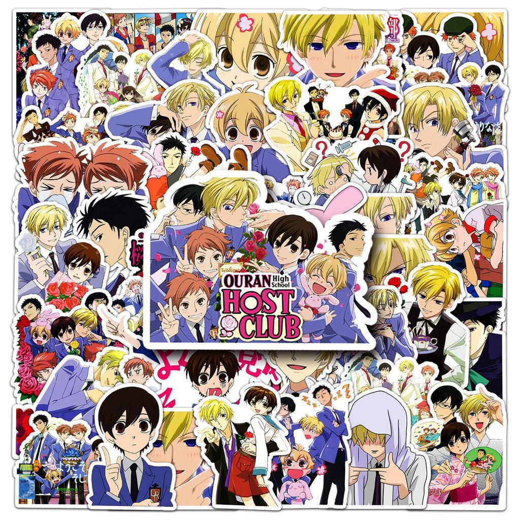 Ouran High School Host Club Anime Stickers 50-Pack: Creative Decor for Phone Cases & Suitcases