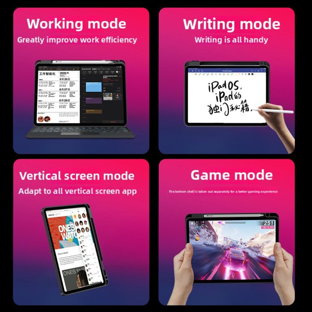 Detachable Leather Case Bluetooth Keyboard for iPad Pro 11 Air 4 5 Magnetic Wireless Control with Stand