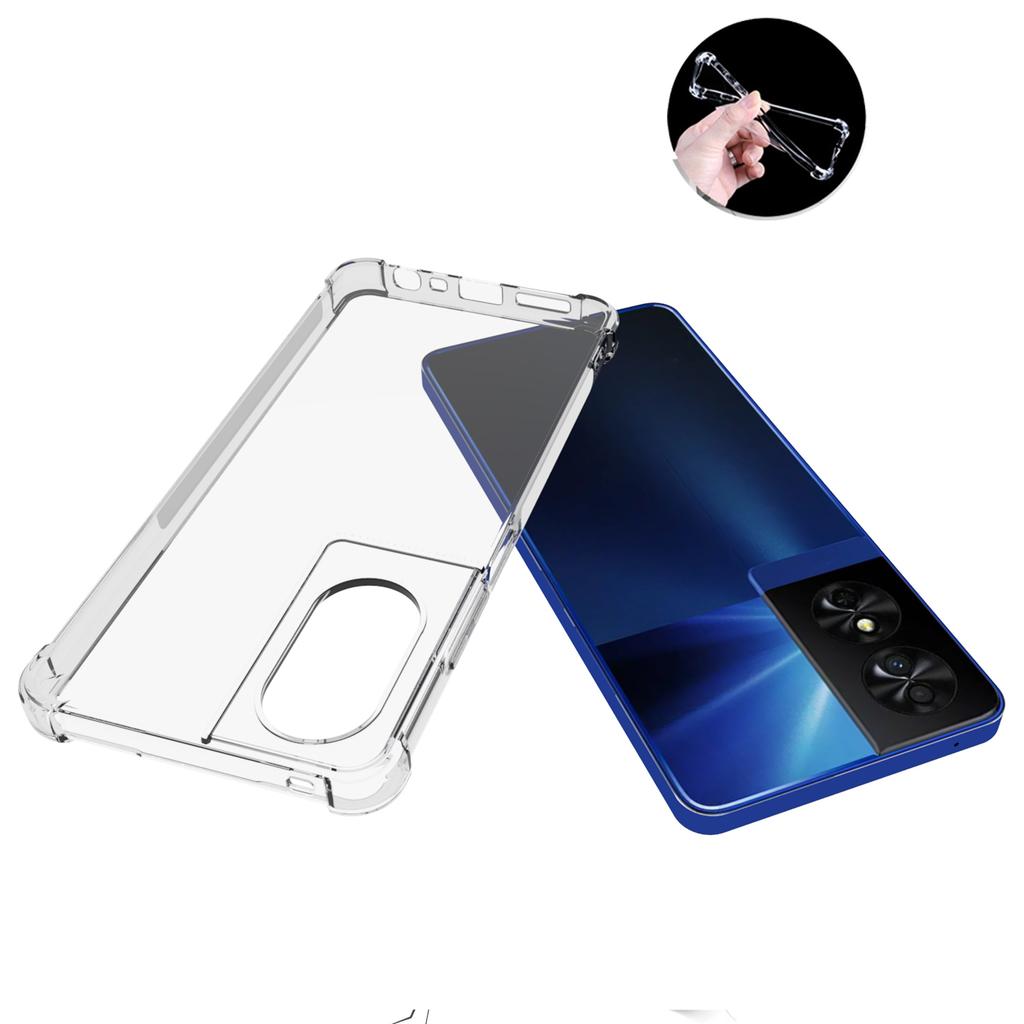 For TCL 50 SE Slim-Fit Cell Phone Case HD Clear Four Corner Airbag Non-Slip TPU Phone Cover
