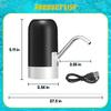 USB Automatic Water Dispenser Pump Rechargeable Electric Water Bottle Pump Portable Drink Water Switch for 2-5 Gallon Bottle