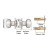 Front Door Lock Set Entrance Door Handle Keyless Knob Replacement Set With Screw And Latch Plate For House Apartment School
