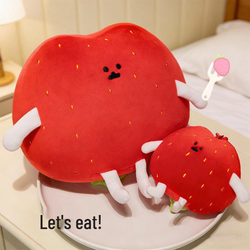 Creative Strawberry Potato Cake Doll Plush Toy - Cute Home Sofa Cushion for Girls