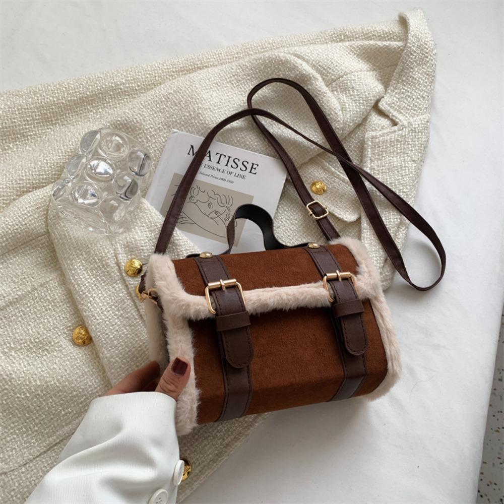 New Lamb Crossbody Bags Soft Touch Large Capacity Small Square Handbag Shoulder Bag