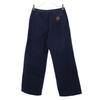 HUNTING WORLD Made In Italy Wide Pants 40 Navy Waist Rubber Women Used