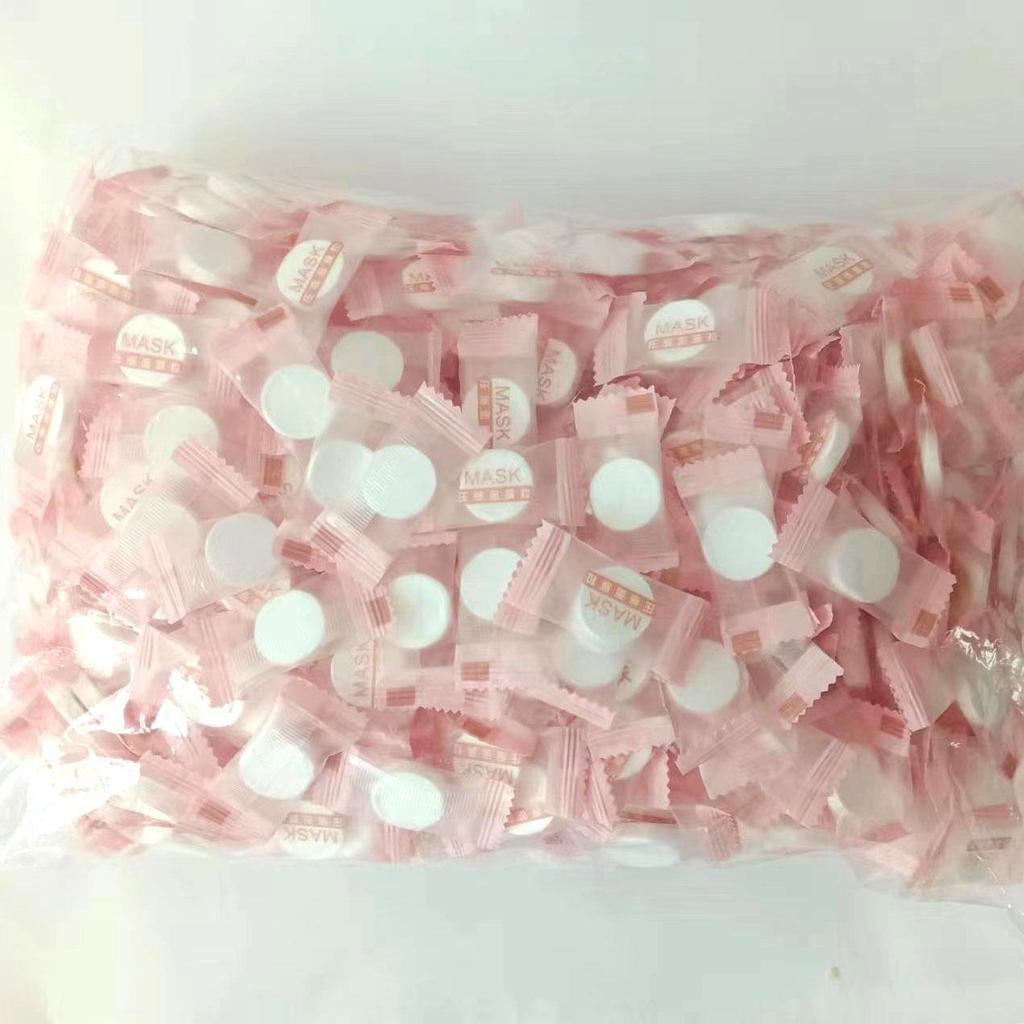 Μίας Χρήσης Συμπιεσμένη Βαμβακερή Μάσκα Ομορφιάς - Φιλική για Ταξίδι, Μη Υφασμένο Ύφασμα