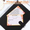 100 Sheets Recipe Cards Set Thickened 16x11cm Double Sided Blank Recipe Cards Dining Room Wedding Party Table Decor Recipe Cards