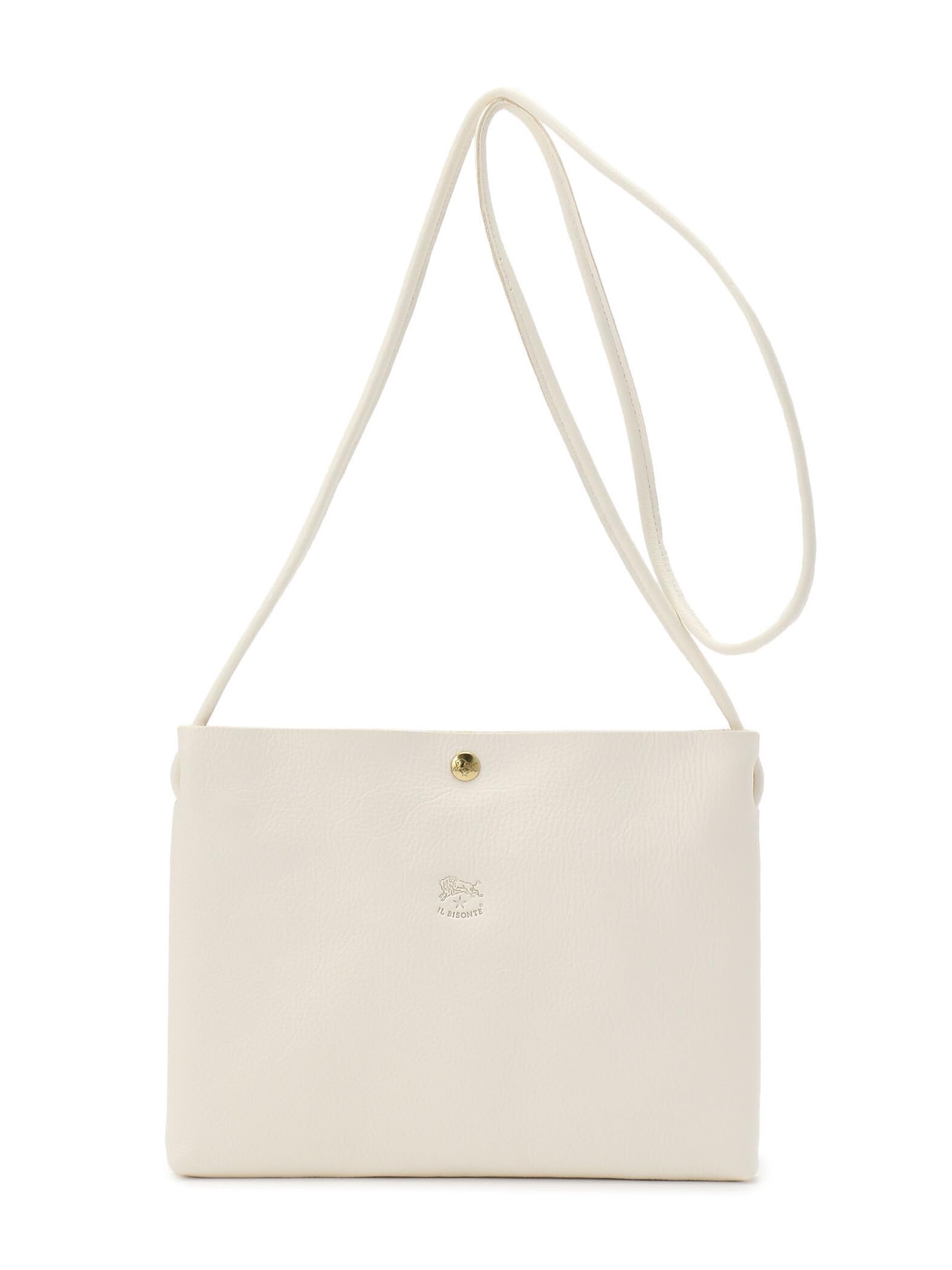 

Shoulder Bag Crossbody Pochette Leather Genuine Leather Unisex White White [IL BISONTE] білий