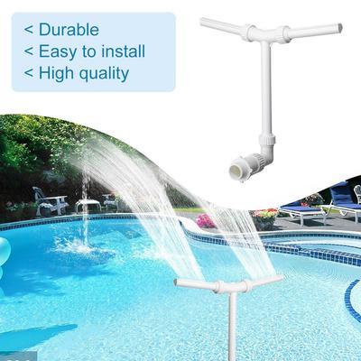 Swimming Pool Fountain Heads Adjustable Waterfall Pool Sprinkler Fountain Head for Pools Spa Water Accessories