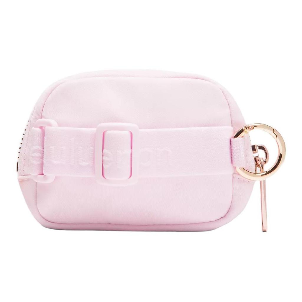 Lululemon Everywhere Fashion Versatile Brand Logo Nylon Wallet Unisex Wallet Happy-Pink Gold LU9C17S-072478