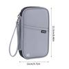 Large Capacity Family Document Organizer Travel Wallet Card Holder Passport Bag for Secure International Use