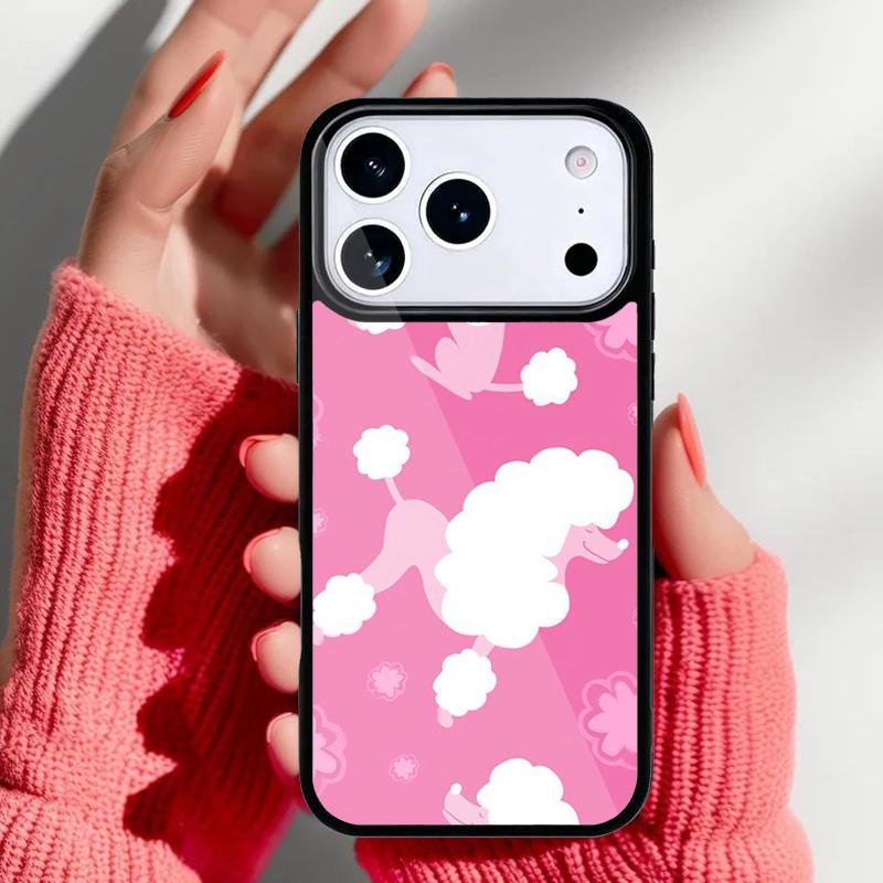

Cartoon Poodles Pattern Phone Case for iPhone 17 16 15 14 13 Pro Max Back Cover for 12 11 Pro Coque iPhone17 Pro Max