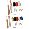 34/36Pcs Big Eye Steel Sewing Needles Kit Sewing Kit Needles Thread Hand Repair Tools for Beginners Professional DIY Lovers