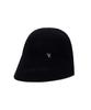 Bajal Vz Studded Logo Summer Knit Bonnet Hat Black