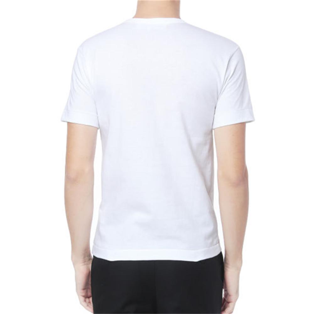 CDG play T-Shirts Men's Crew Neck Moderate Straight Fit AZ-T220-051-1