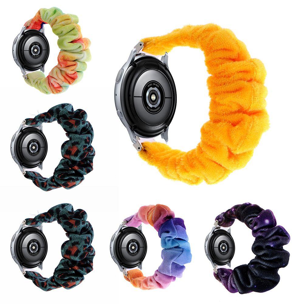 

Часы 20/22 мм Петля Браслет Печатная ткань Ремешок Scrunchie Эластичный браслет Замена браслета