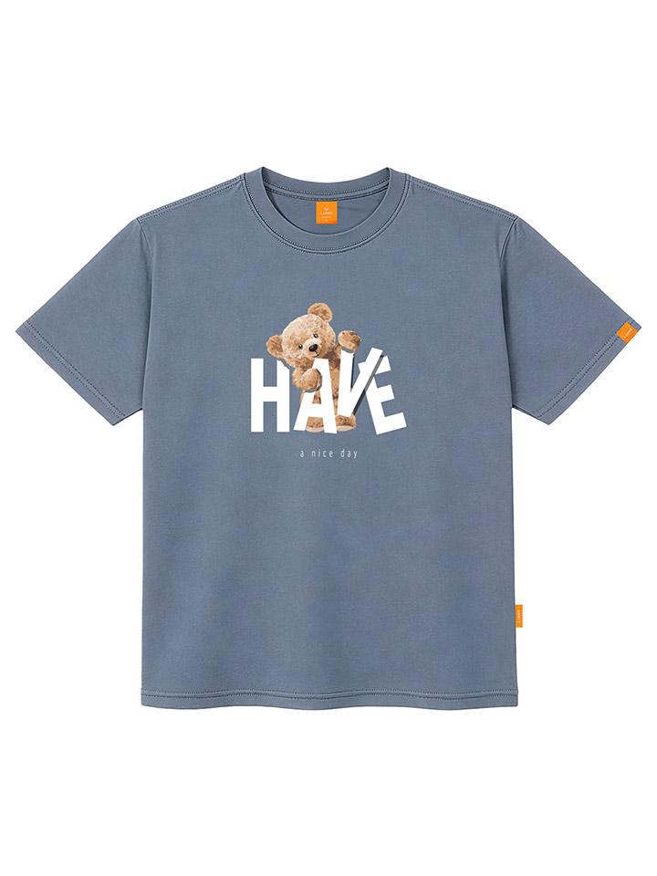 Ellamo Nice Bear Short Sleeve T-Shirt Unisex Plus Size S~4Xl (A Type)