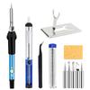 Adjustable Temperature Electric Soldering Iron Welding Kit 11 Piece Set Eu Plug 220V 60W Internal  Soldering Iron Tool