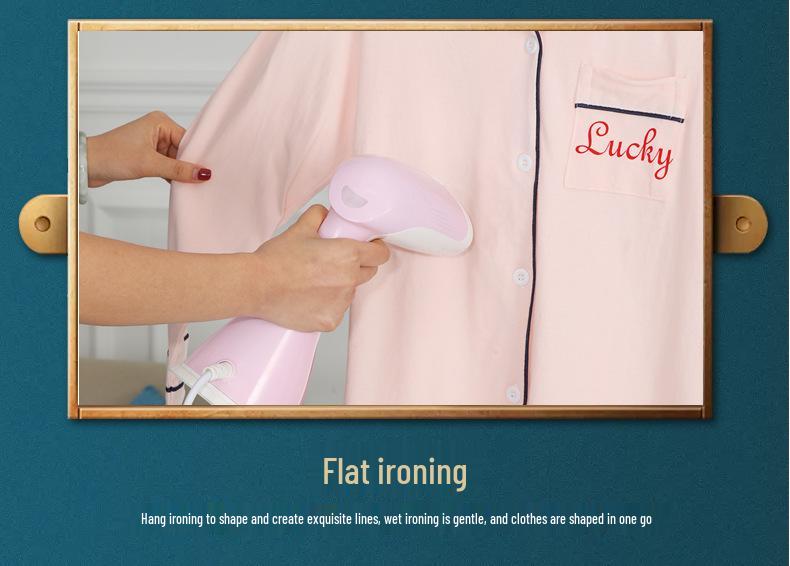Portable Handheld Garment Steamer - Compact Electric Iron for Home & Dorm Use