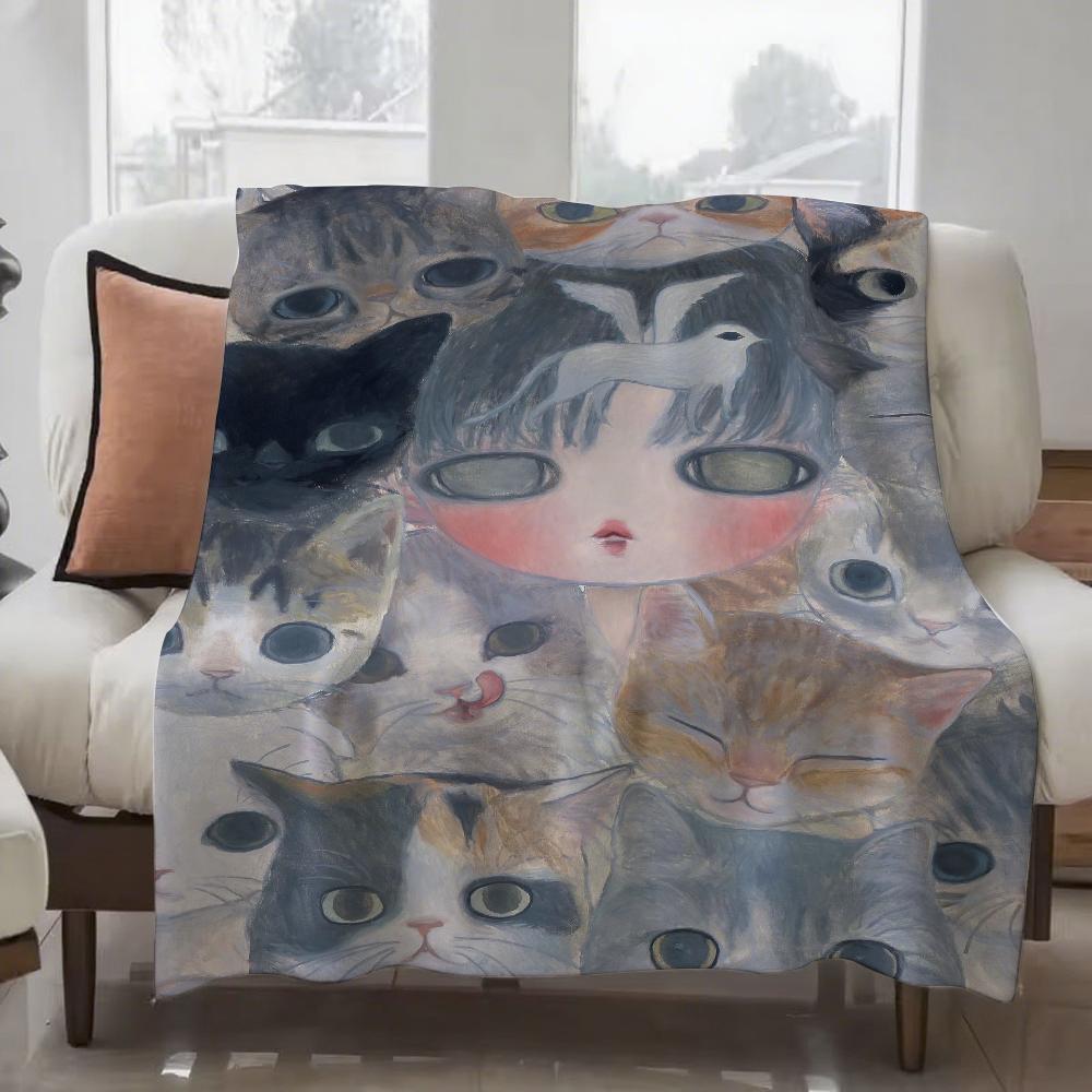 Aya T-Takano Art Blanket Design Lightweight For Dorms, Naps, Living Room, Office,Sofa,All-Season