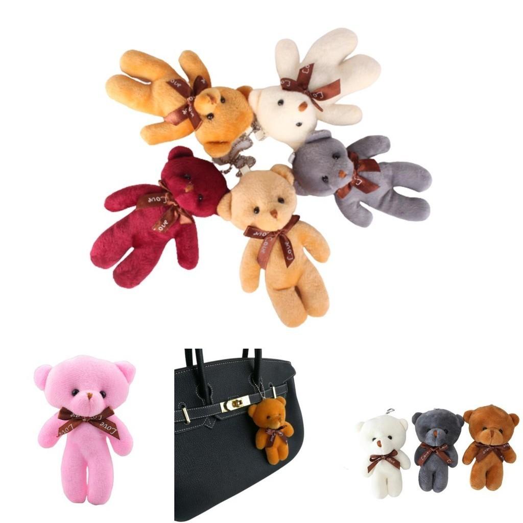 Bedårande plysch nallebjörn nyckelring hänge för flickvän eller barn