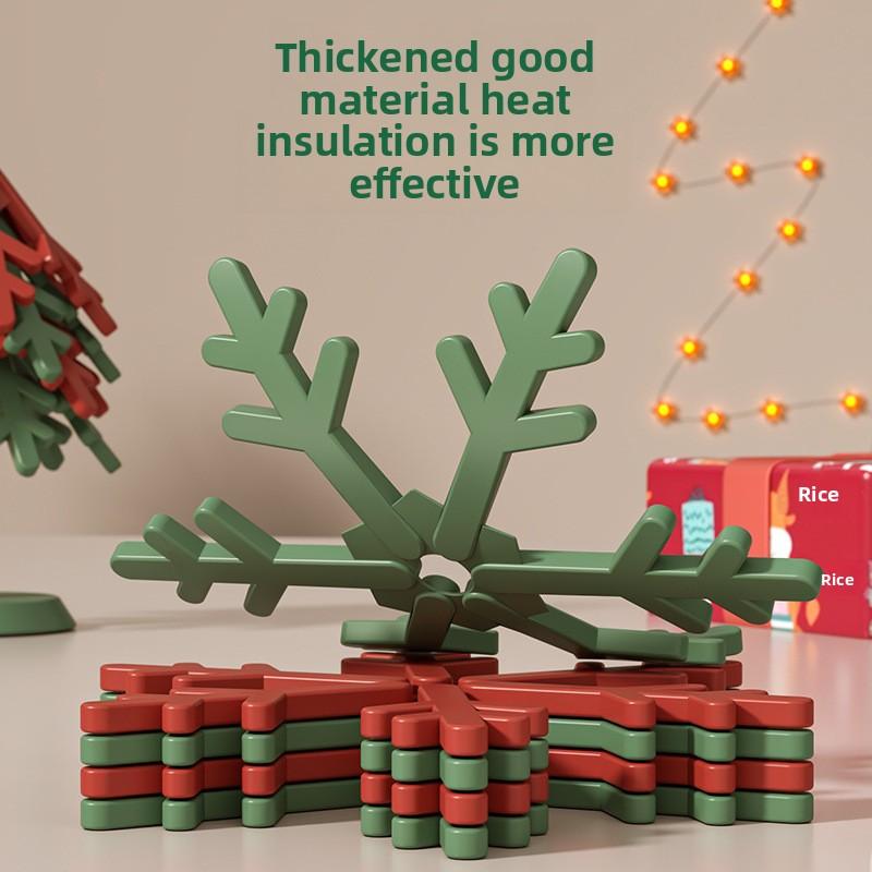 Small Tree Insulation Mat, Dining Table Anti-scalding and High Temperature Resistant Placemat