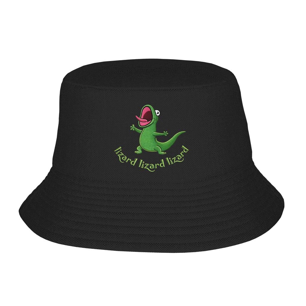 Hoppers Tom Lizard Bucket Hat  Hawaii FisherUnisex Caps Breathable Vacation Sun Hats For Couple Korean Graphic Cap
