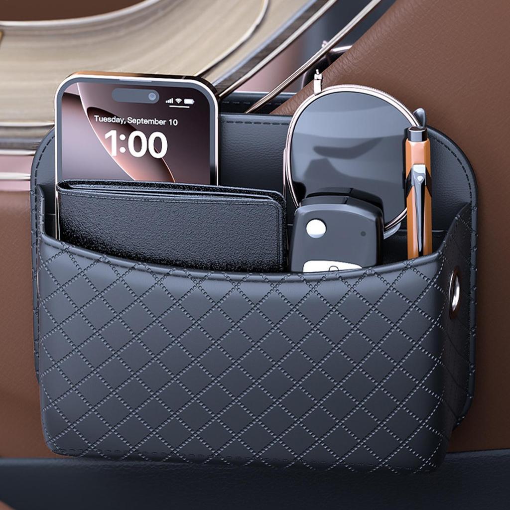 Auto Tasche Klebe Aufbewahrungshalter PU Leder Zwischen Sitz Auto Organizer Für Automobil Fahrzeug Innenraum Türkonsole Vorne