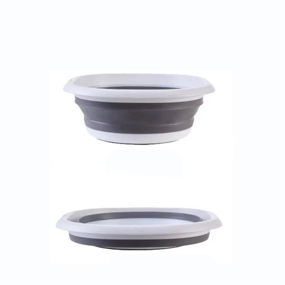 Foldable silicone bowl universal container - L 36x26x14.8 cm